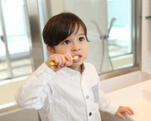 Load image into Gallery viewer, PT01-Y / PT01-W POPOTAN 360-degree Baby Toothbrush (Upgrade with safety plate) 0-3 years old