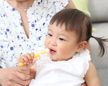 Load image into Gallery viewer, PT01-Y / PT01-W POPOTAN 360-degree Baby Toothbrush (Upgrade with safety plate) 0-3 years old