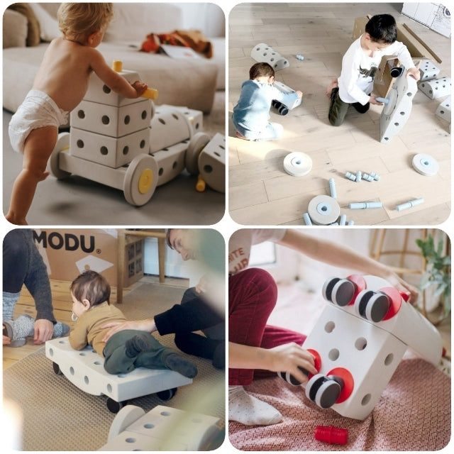 MU-01 Danish MODU Building Blocks set – Dreamer Kit (Yellow / Red